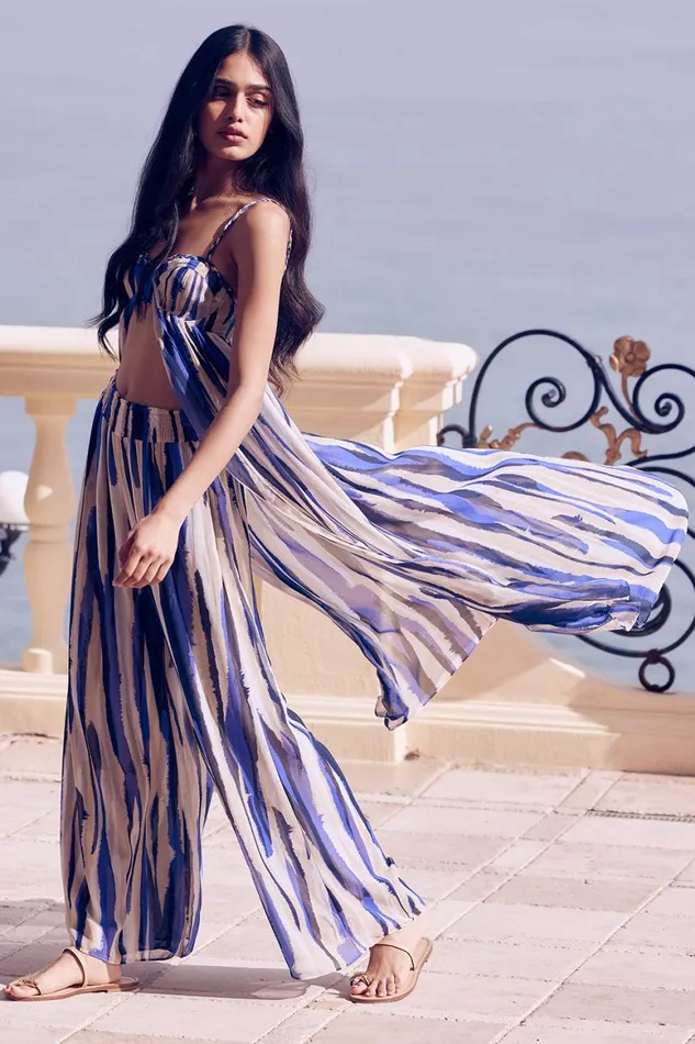 Women MISA Los Angeles Tops MAYTE TOP Striped Instinct