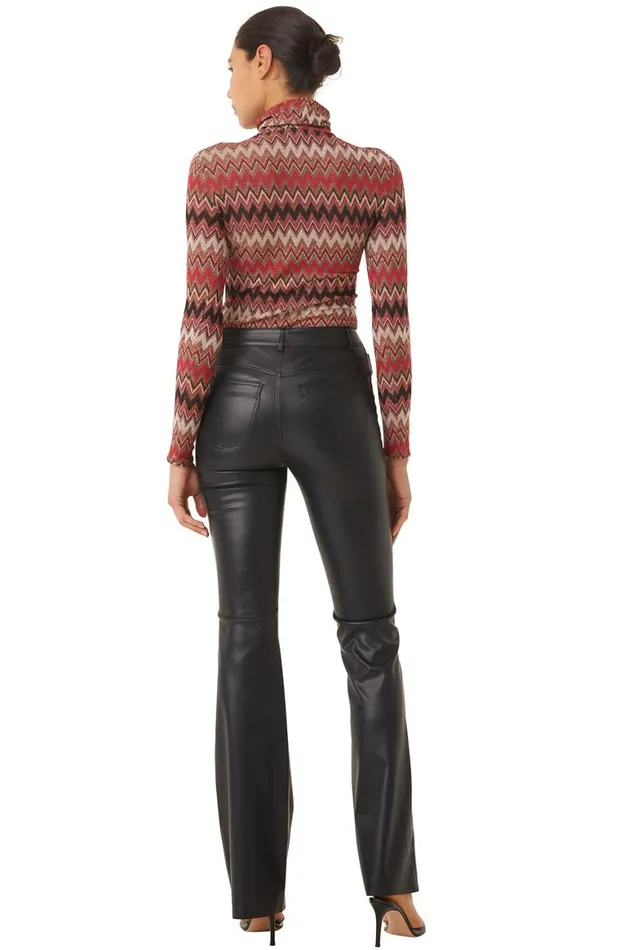 Women MISA Los Angeles Tops NADJA TOP Winter Chevron