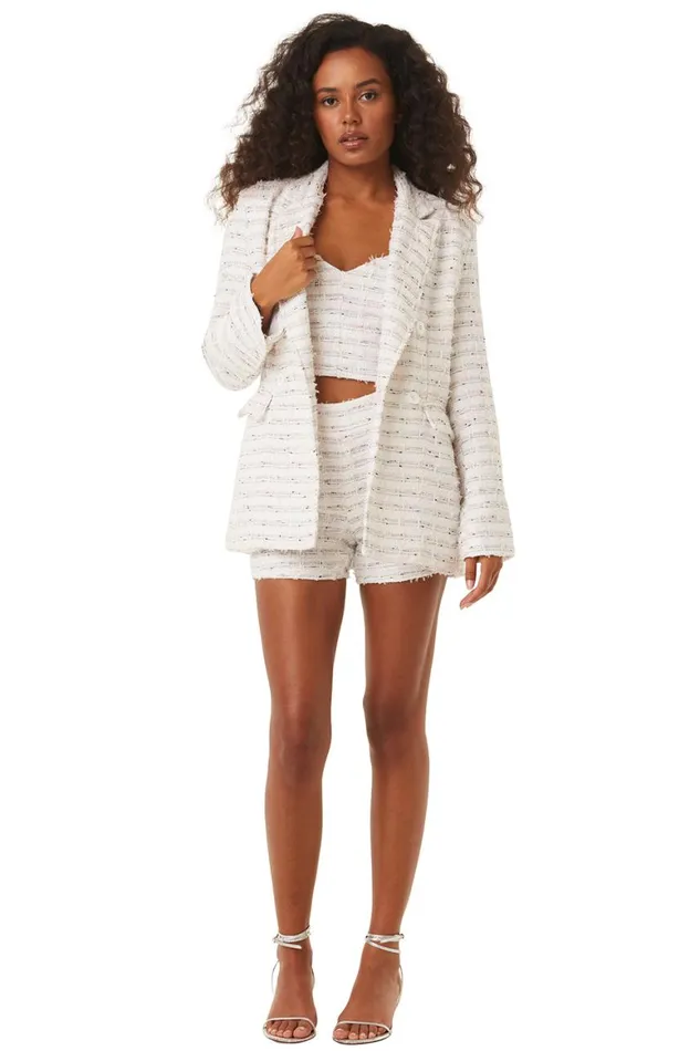 Women MISA Los Angeles Tops PENNY BLAZER Winter White