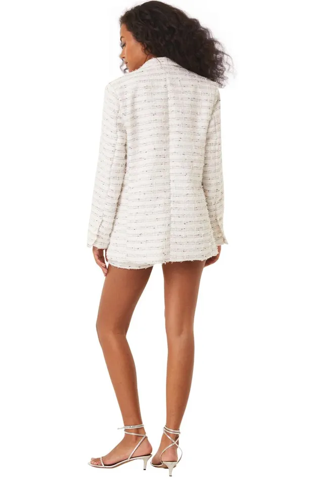 Women MISA Los Angeles Tops PENNY BLAZER Winter White