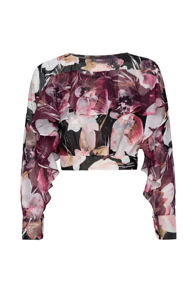 Women MISA Los Angeles Tops SILVANA TOP Flora Tropical Mix