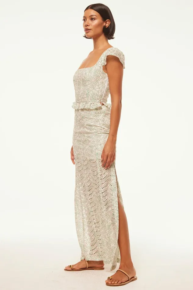 Women MISA Los Angeles Tops SORA TOP Dewdrop Eyelet