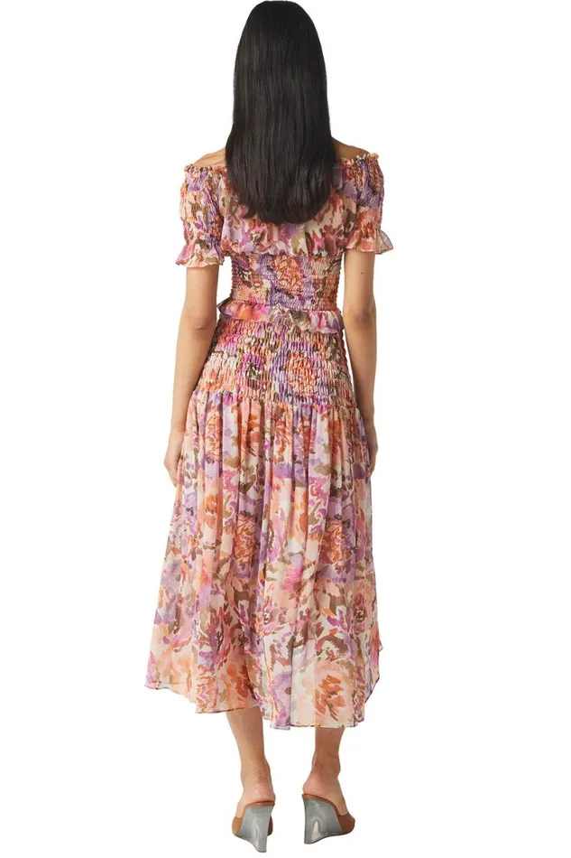 Women MISA Los Angeles Tops TOULAH TOP Sunset Blooms