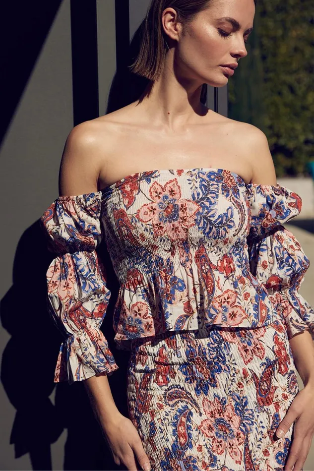 Women MISA Los Angeles Tops VIDA TOP Harvest Flora