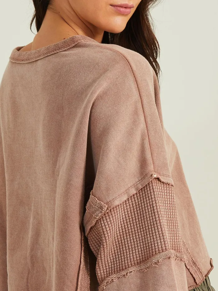 Women Missing Piece Cropped Pullover Nutmeg Altar039d State Activewear