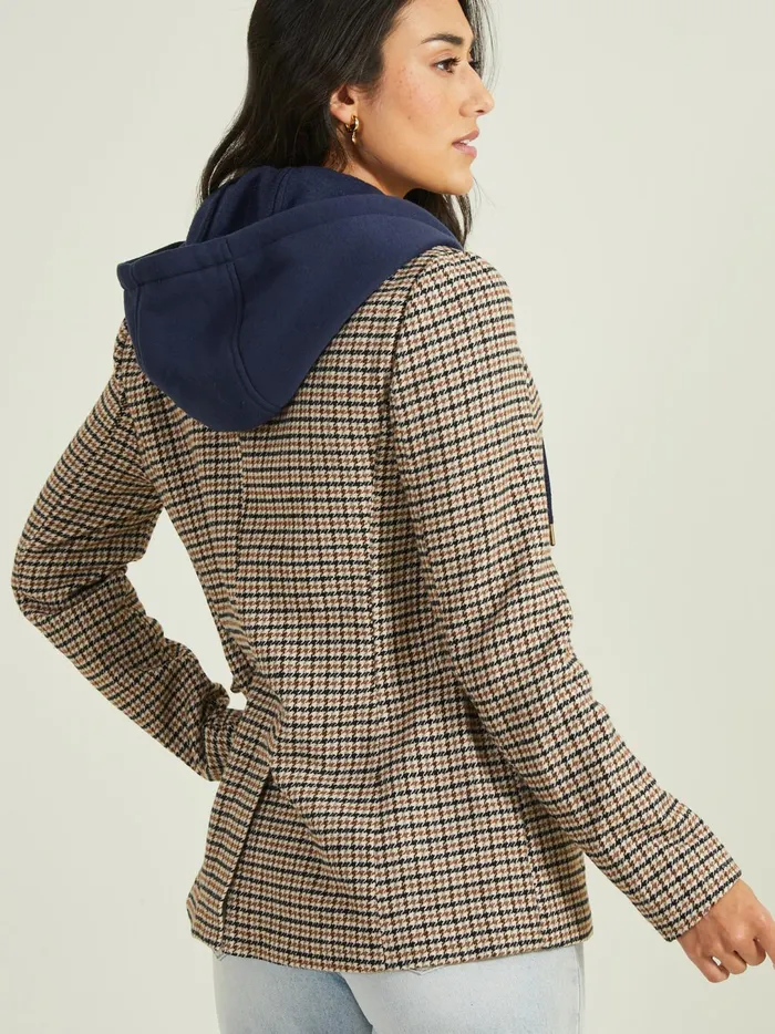 Women Molly Plaid Blazer Jacket Navytaupe Altar039d State Jackets