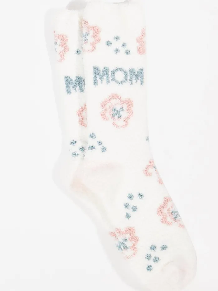 Women Mom Floral Cozy Socks White Altar039d State Socks