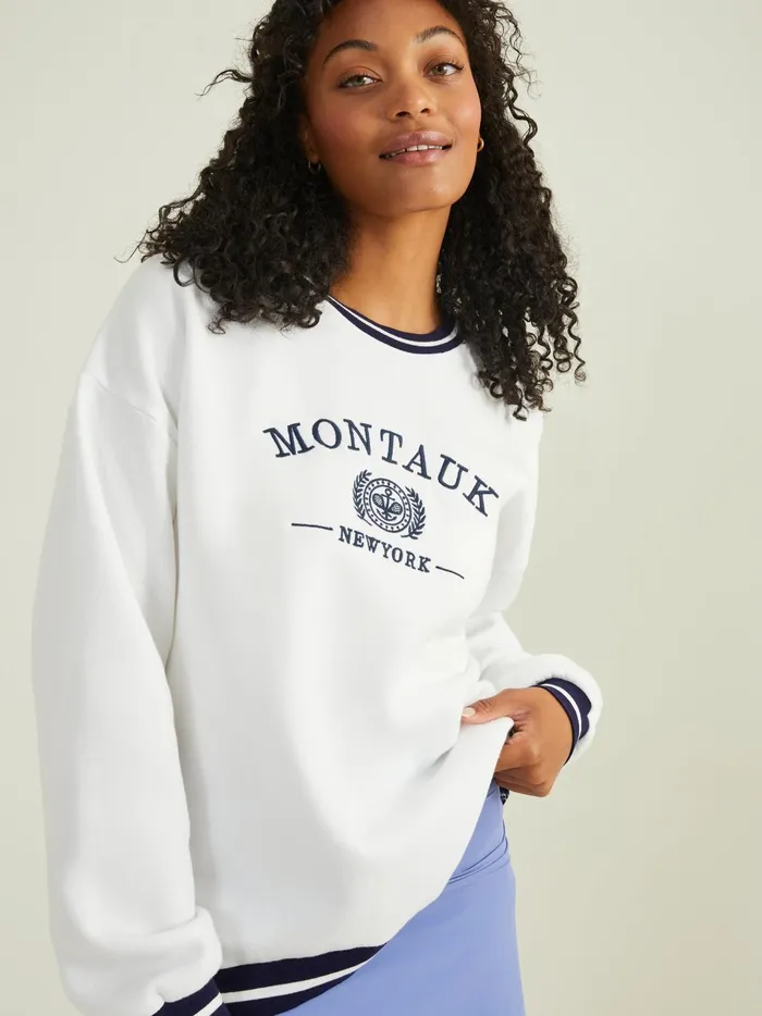 Women Montauk Ny Sweatshirt Navy Altar039d State Activewear