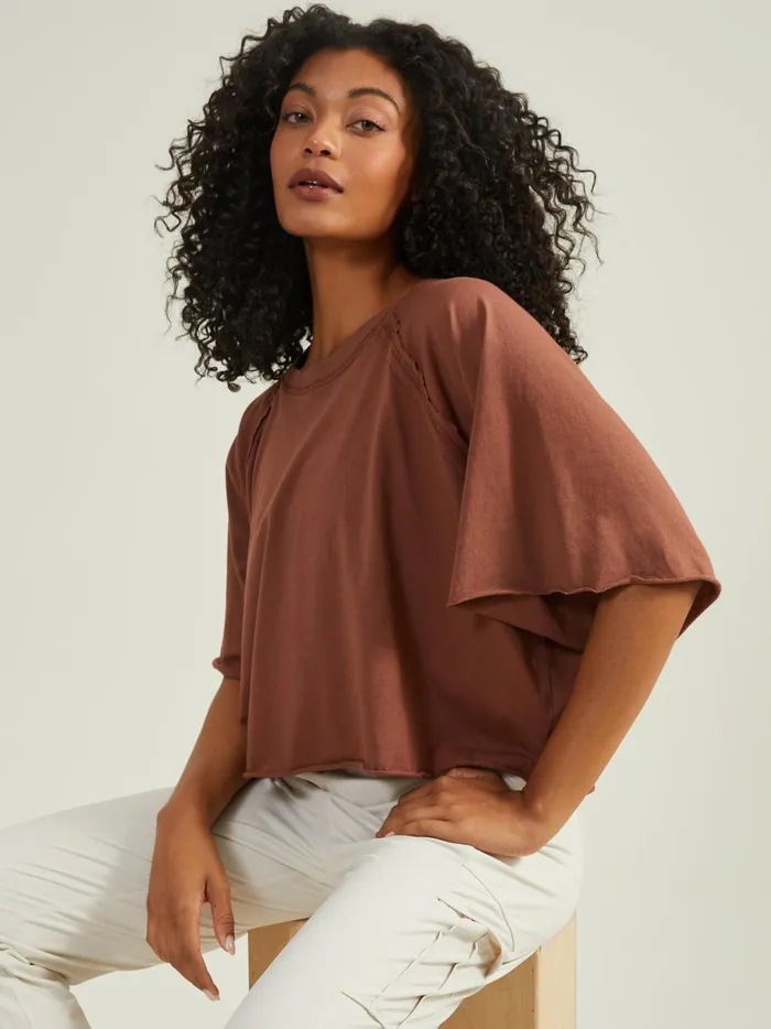 Women Move With It Cropped Tee Russet Altar039d State Activewear
