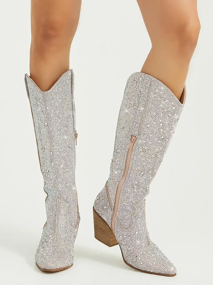 Women Nashville Crystal Boots By Matisse Clear Altar039d State Boots Booties