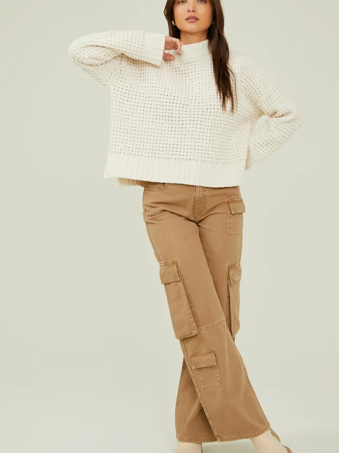 Women Natalie Matte Chenille Sweater Ivory Altar039d State Sweaters