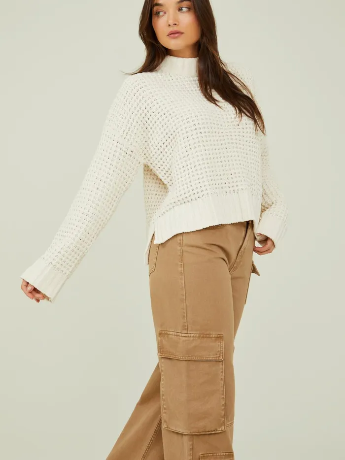 Women Natalie Matte Chenille Sweater Ivory Altar039d State Sweaters
