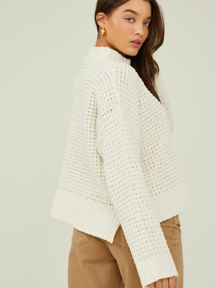 Women Natalie Matte Chenille Sweater Ivory Altar039d State Sweaters