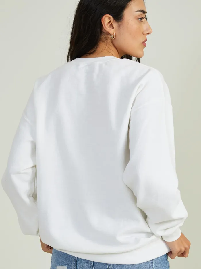 Women Nirvana Nevermind Oversized Sweatshirt White Altar039d State Graphics