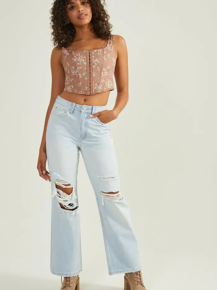 Women Nyla Straight Leg Jeans Lightwash Altar039d State Jeans