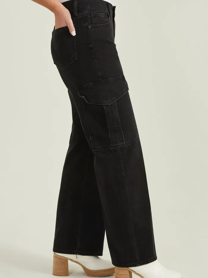 Women Oaklyn Cargo Jeans Washedblack Altar039d State Cargo Pants