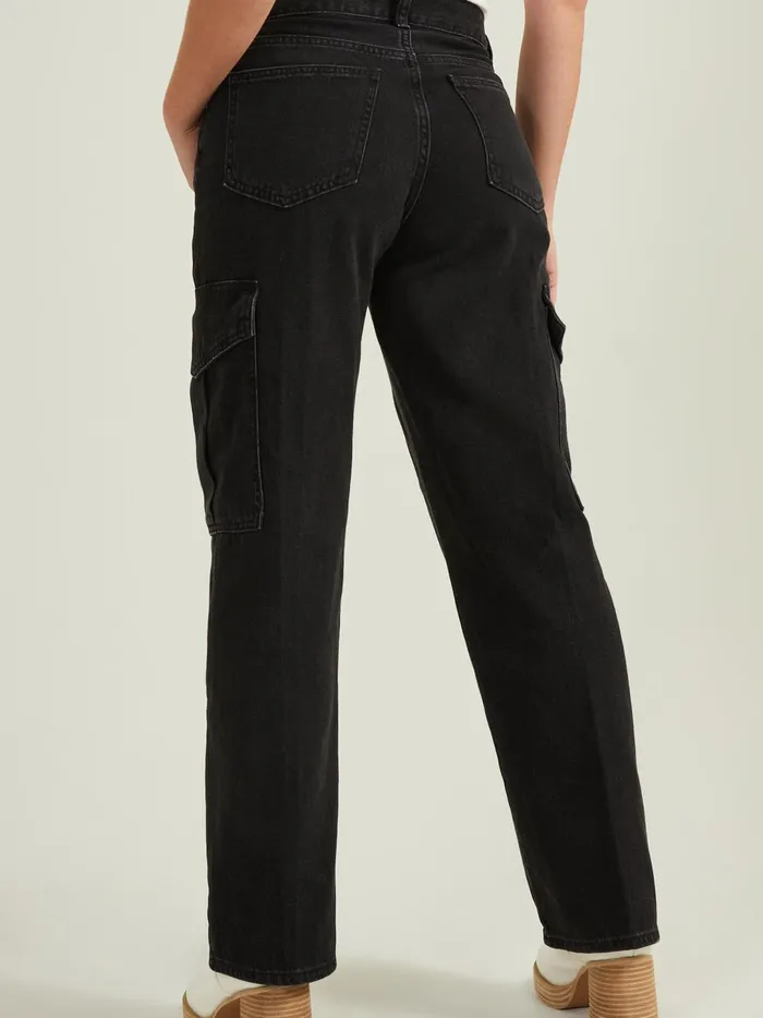 Women Oaklyn Cargo Jeans Washedblack Altar039d State Cargo Pants