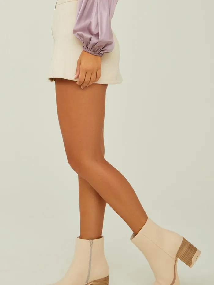 Women Octavia Suede Skirt Tapioca Altar039d State Skirts Skorts