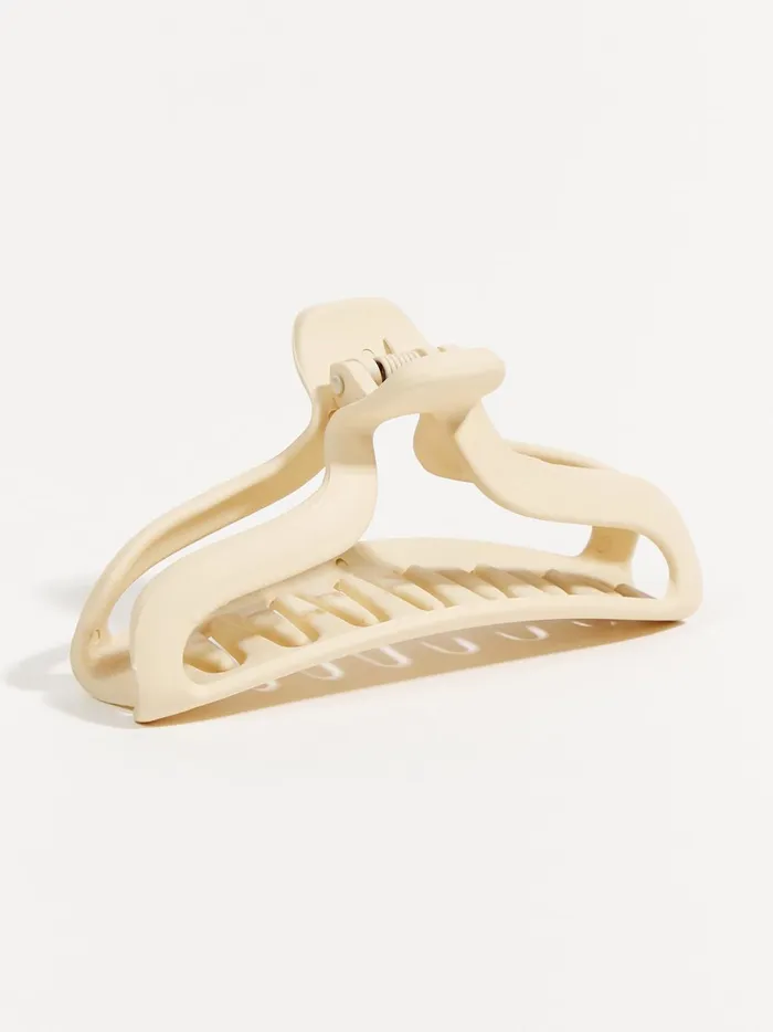 Women Open Crescent Claw Clip Beige Altar039d State Hair Accessories
