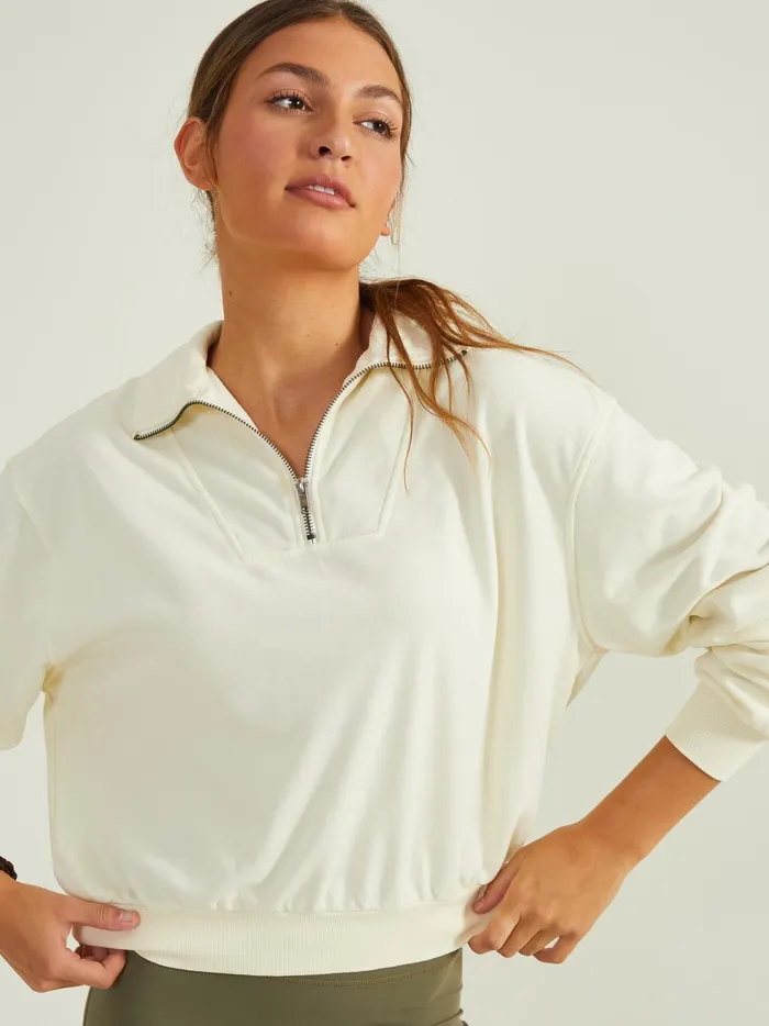 Women Out And About Pullover Cream Altar039d State Activewear