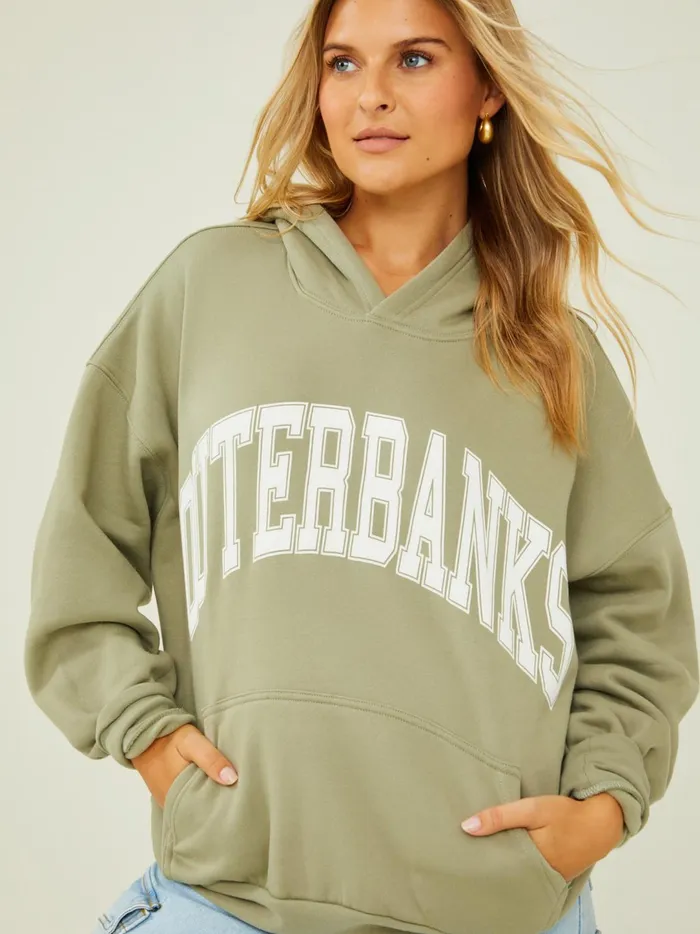 Women Outer Banks Oversized Hoodie Vetiver Altar039d State Graphics