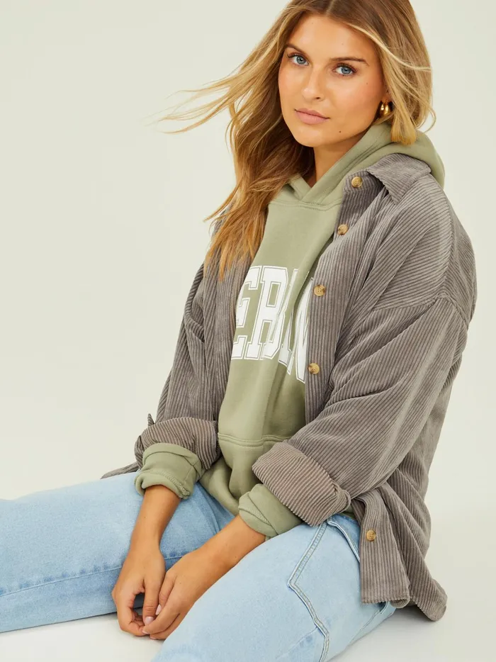 Women Outer Banks Oversized Hoodie Vetiver Altar039d State Graphics