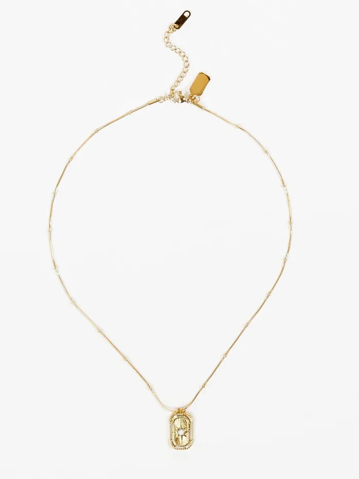 Women Oval Star Charm Necklace Gold Altar039d State Jewelry