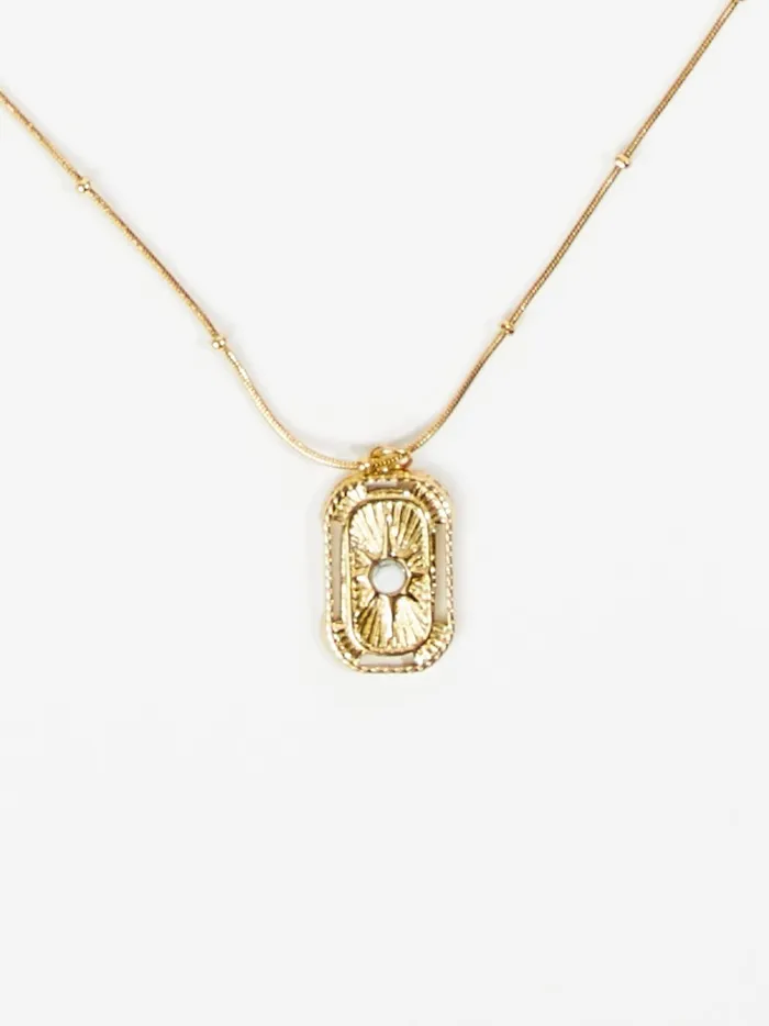 Women Oval Star Charm Necklace Gold Altar039d State Jewelry