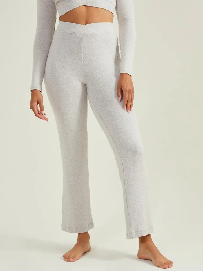 Women Paisley Crossover Lounge Pants Heathergray Altar039d State Sleep Lounge