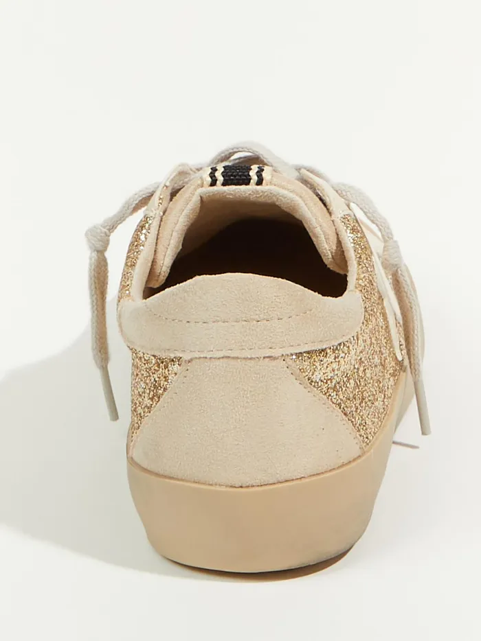 Women Paula Glitter Star Sneakers Goldglitter Altar039d State Sneakers