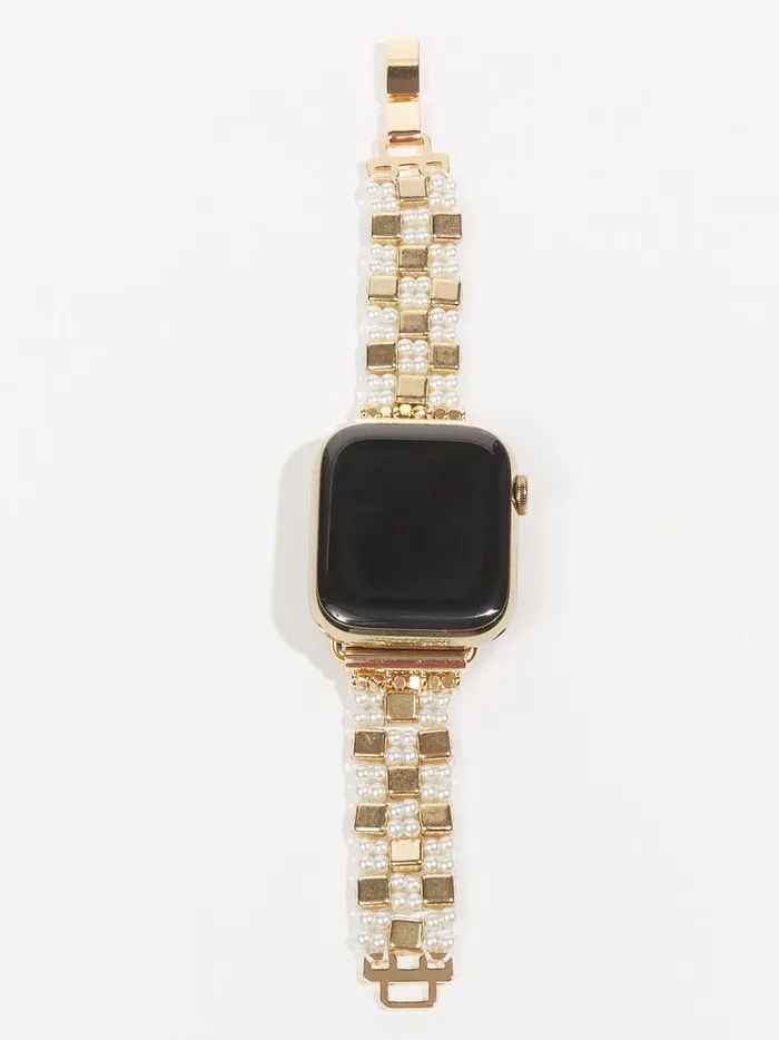 Women Pearl Square Smart Watch Band Gold Altar039d State Jewelry
