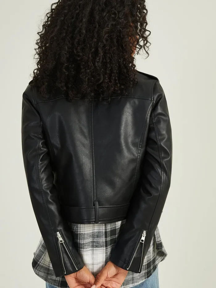 Women Phoebe Vegan Leather Jacket Black Altar039d State Jackets