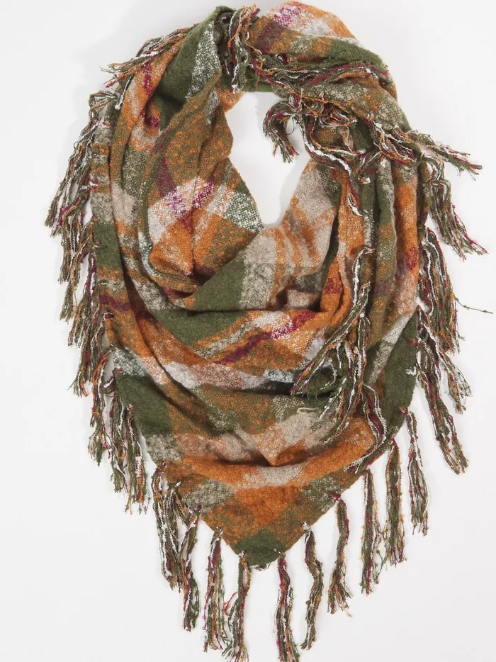 Women Plaid Blanket Scarf Forestgreen Altar039d State Bandanas Scarves