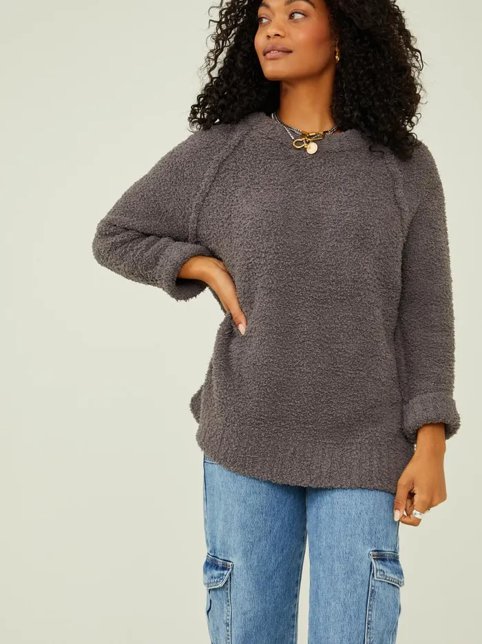 Women Poppy Fuzzy Sweater Washedblack Altar039d State Sweaters