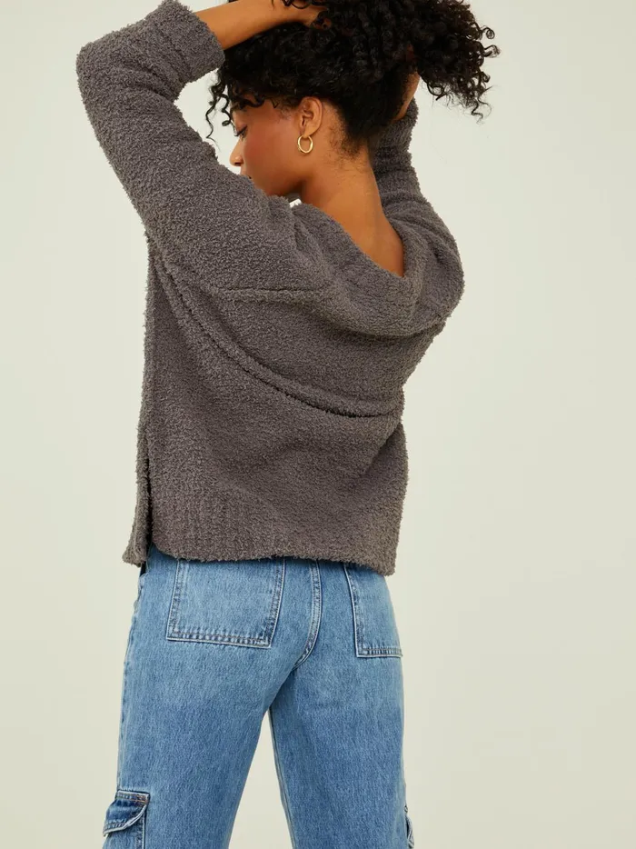 Women Poppy Fuzzy Sweater Washedblack Altar039d State Sweaters