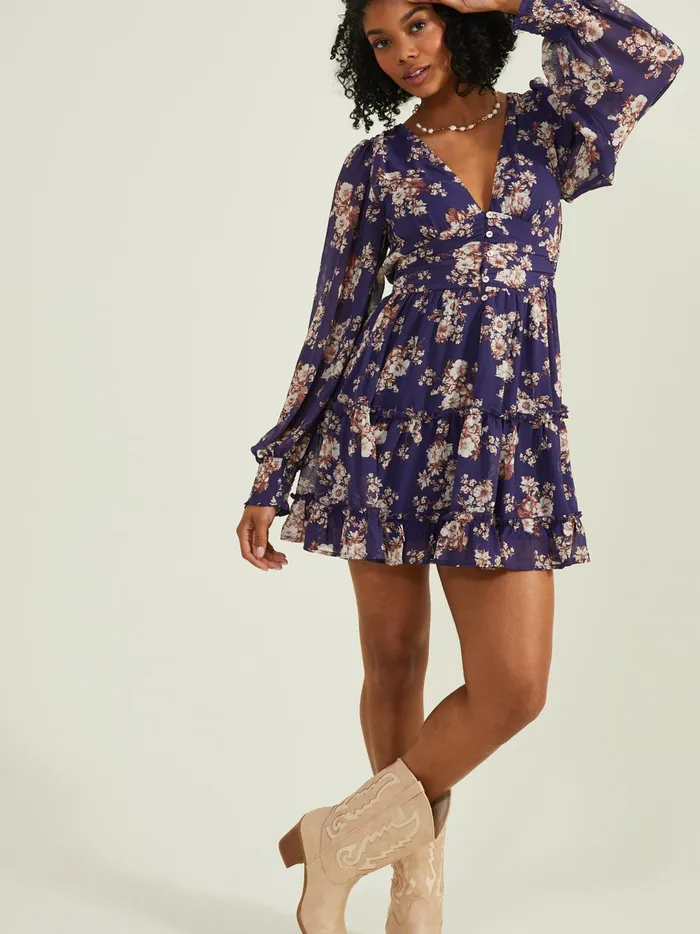 Women Pyper Floral Dress Navy Altar039d State Casual