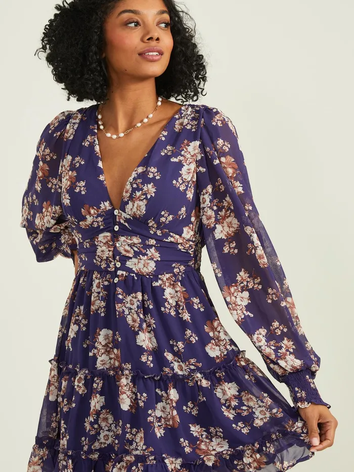 Women Pyper Floral Dress Navy Altar039d State Casual
