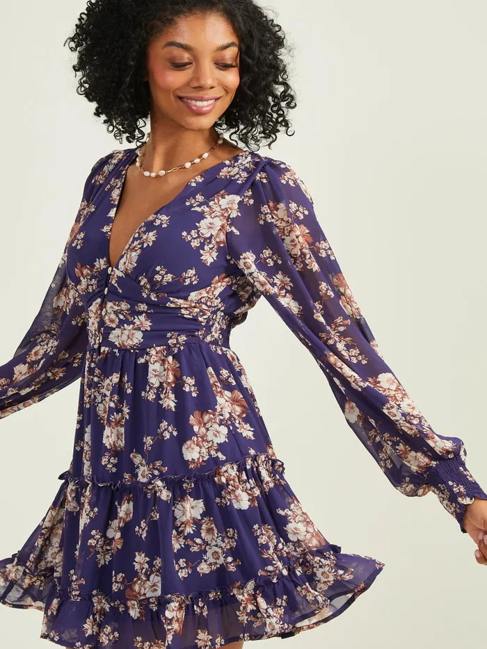 Women Pyper Floral Dress Navy Altar039d State Casual