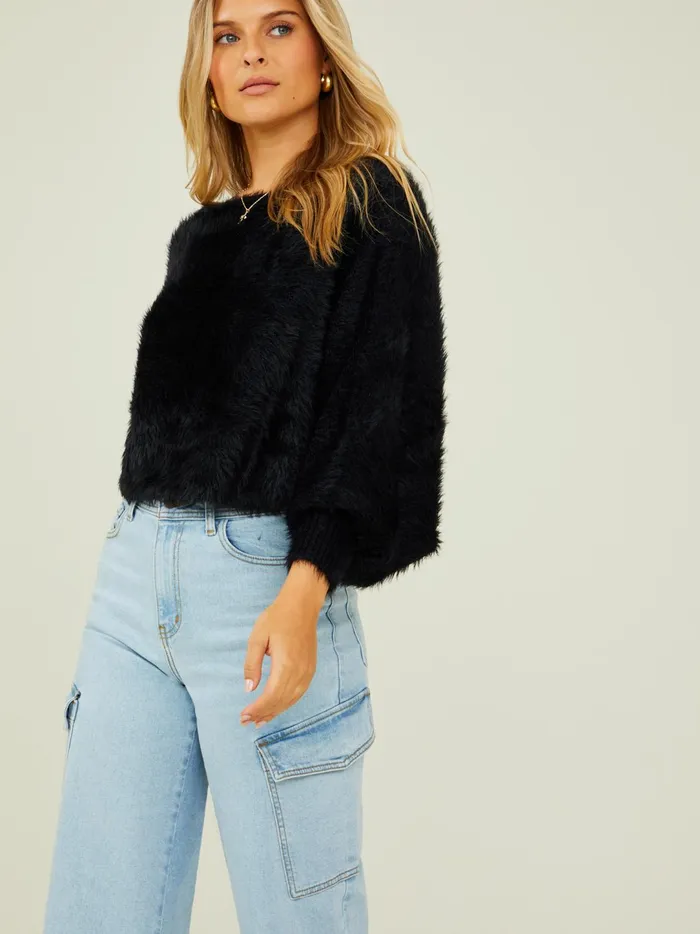 Women Quinn Dolman Eyelash Sweater Black Altar039d State Sweaters