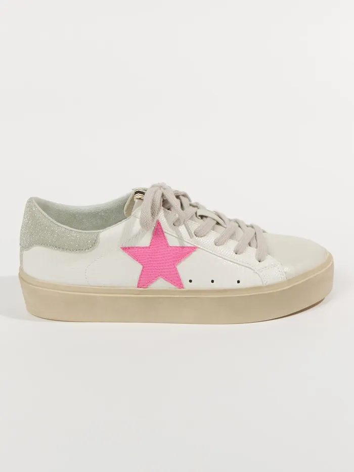 Women Reba Star Patch Platform Sneakers Bone Altar039d State Sneakers
