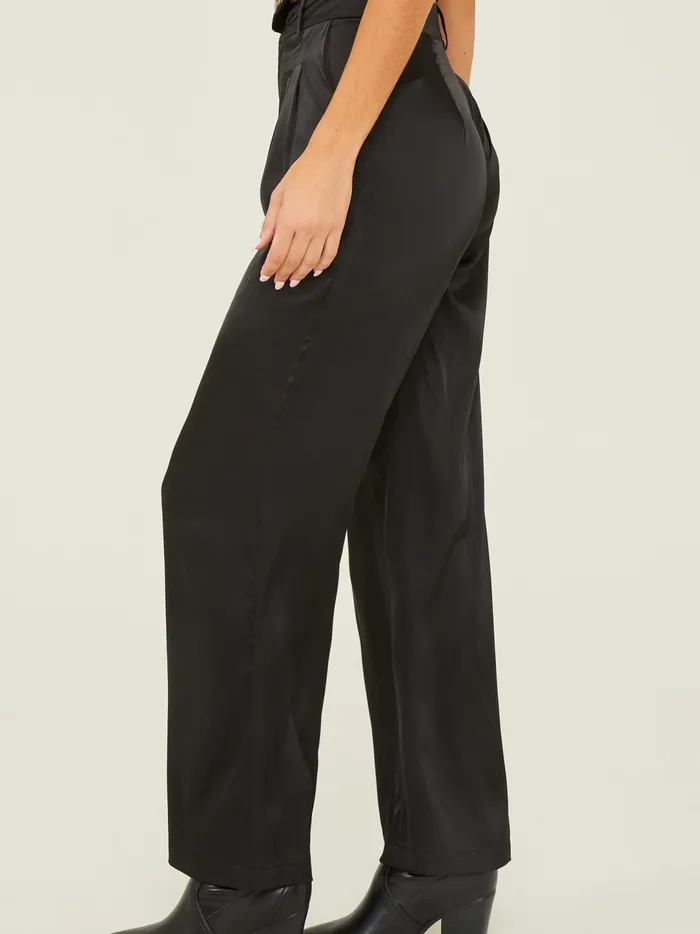 Women Remi Satin Trouser Pants Black Altar039d State Pants