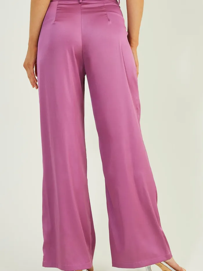 Women Remi Satin Trouser Pants Magenta Altar039d State Pants