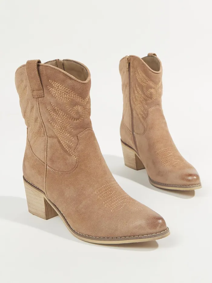 Women Remy Mini Western Boots Taupe Altar039d State Boots Booties