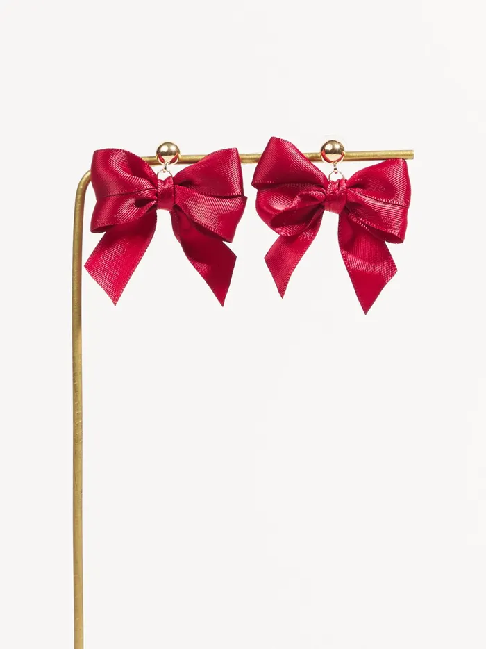 Women Ribbon Bow Earrings Wine Altar039d State Jewelry