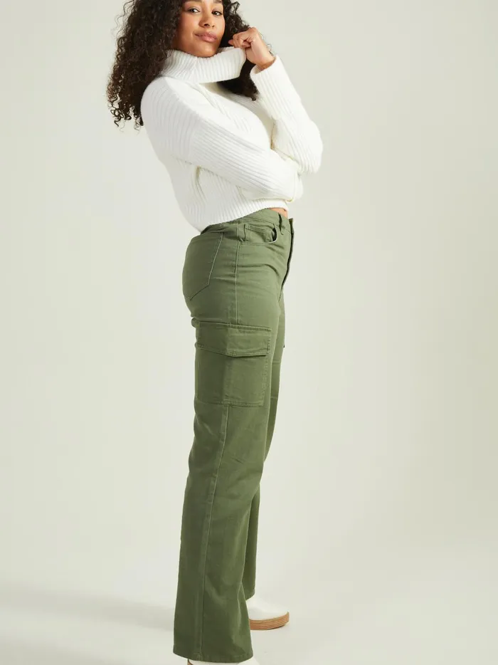 Women Rue Cropped Turtleneck Sweater Ivory Altar039d State Sweaters