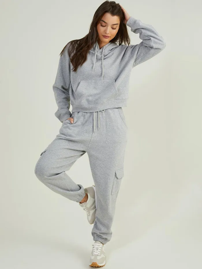 Women Rush Hour Cropped Hoodie Heathergray Altar039d State Activewear