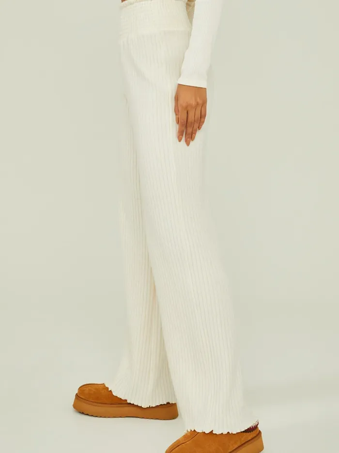 Women Rylee Ribbed Lounge Pants Bone Altar039d State Sleep Lounge