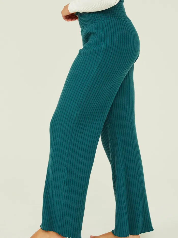 Women Rylee Ribbed Lounge Pants Seamoss Altar039d State Sleep Lounge