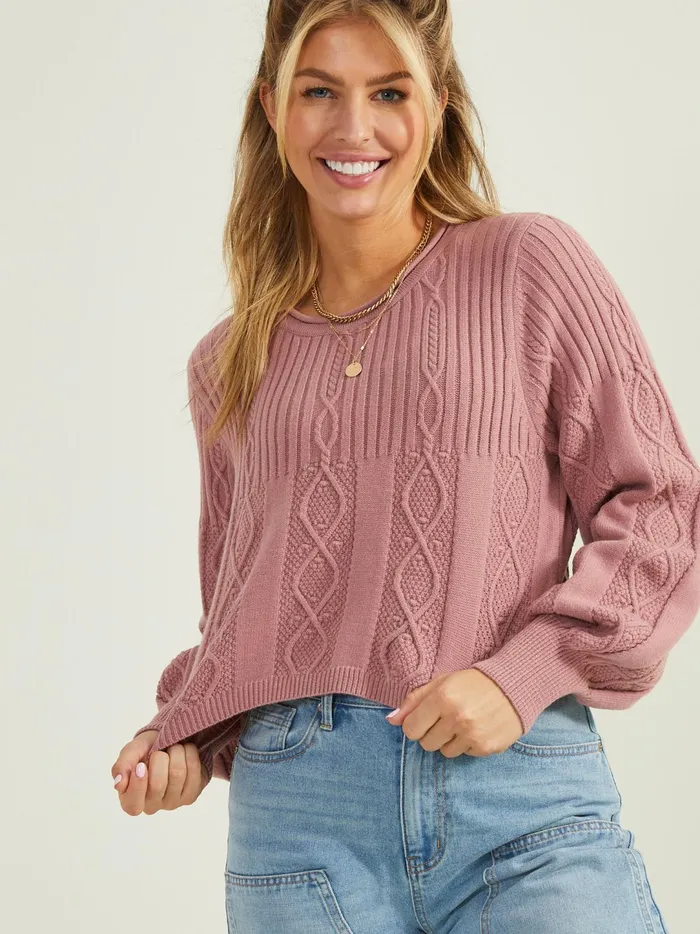 Women Sage Cable Knit Sweater Nostalgiarose Altar039d State Sweaters