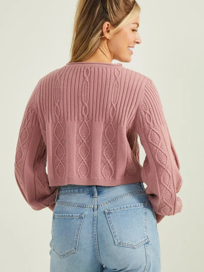 Women Sage Cable Knit Sweater Nostalgiarose Altar039d State Sweaters